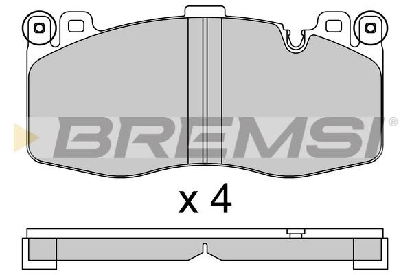 Bremsi BP3801 Гальмівні колодки, комплект BP3801: Купити в Україні - Добра ціна на EXIST.UA!