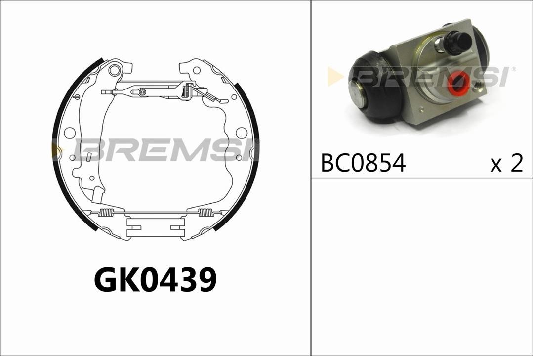 Bremsi GK0439 Колодки гальмівні барабанні, комплект GK0439: Купити в Україні - Добра ціна на EXIST.UA!