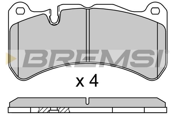 Bremsi BP3752 Гальмівні колодки передні, комплект BP3752: Купити в Україні - Добра ціна на EXIST.UA!