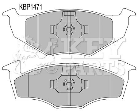 Key parts KBP1471 Гальмівні колодки, комплект KBP1471: Купити в Україні - Добра ціна на EXIST.UA!