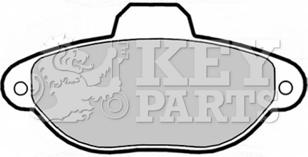 Key parts KBP1738 Гальмівні колодки, комплект KBP1738: Купити в Україні - Добра ціна на EXIST.UA!