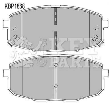 Key parts KBP1868 Гальмівні колодки, комплект KBP1868: Приваблива ціна - Купити в Україні на EXIST.UA!