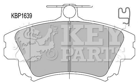 Key parts KBP1639 Гальмівні колодки, комплект KBP1639: Купити в Україні - Добра ціна на EXIST.UA!