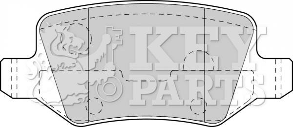 Key parts KBP1753 Гальмівні колодки, комплект KBP1753: Приваблива ціна - Купити в Україні на EXIST.UA!