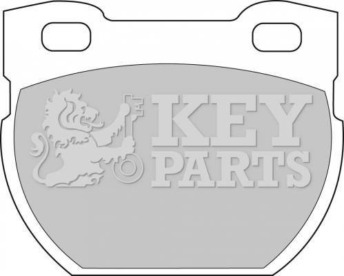 Key parts KBP1250 Гальмівні колодки, комплект KBP1250: Купити в Україні - Добра ціна на EXIST.UA!