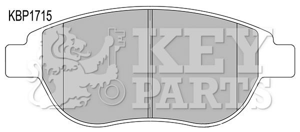 Key parts KBP1715 Гальмівні колодки, комплект KBP1715: Купити в Україні - Добра ціна на EXIST.UA!
