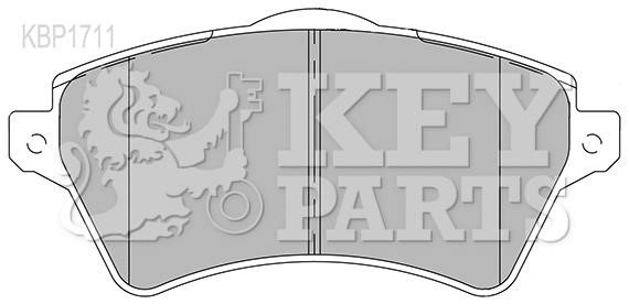 Key parts KBP1711 Гальмівні колодки, комплект KBP1711: Купити в Україні - Добра ціна на EXIST.UA!