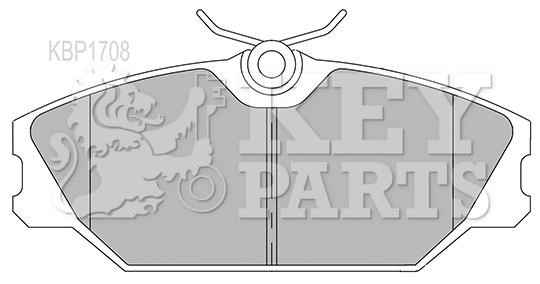Key parts KBP1708 Гальмівні колодки, комплект KBP1708: Купити в Україні - Добра ціна на EXIST.UA!