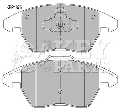 Key parts KBP1876 Гальмівні колодки, комплект KBP1876: Купити в Україні - Добра ціна на EXIST.UA!