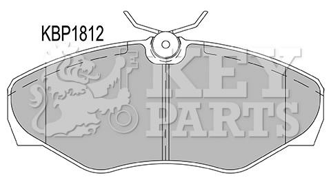 Key parts KBP1812 Гальмівні колодки, комплект KBP1812: Купити в Україні - Добра ціна на EXIST.UA!
