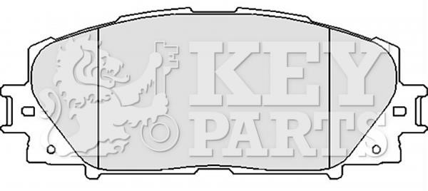 Key parts KBP2123 Гальмівні колодки, комплект KBP2123: Купити в Україні - Добра ціна на EXIST.UA!
