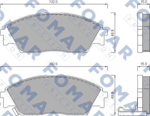 Fomar friction FO 444781 Гальмівні колодки, комплект FO444781: Купити в Україні - Добра ціна на EXIST.UA!
