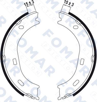 Fomar friction FO 0160 Колодки гальмівні стояночного гальма FO0160: Купити в Україні - Добра ціна на EXIST.UA!
