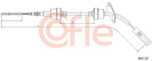 Cofle 92.642.10 Тросовий привод, привод зчеплення 9264210: Купити в Україні - Добра ціна на EXIST.UA!