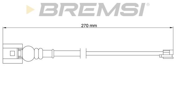 Bremsi WI0665 Датчик зносу гальмівних колодок WI0665: Купити в Україні - Добра ціна на EXIST.UA!