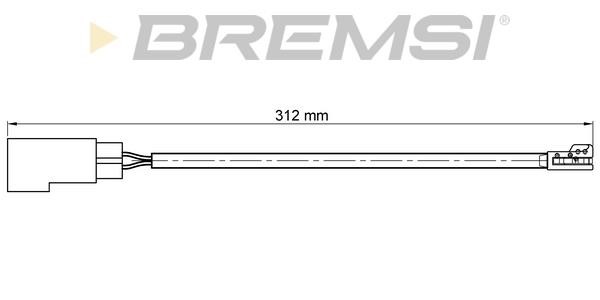 Bremsi WI0770 Датчик зносу гальмівних колодок WI0770: Купити в Україні - Добра ціна на EXIST.UA!