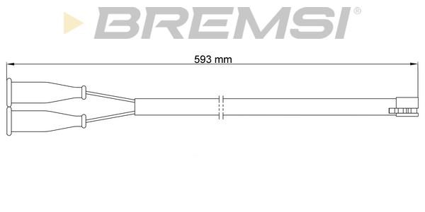 Bremsi WI0548 Датчик зносу гальмівних колодок WI0548: Купити в Україні - Добра ціна на EXIST.UA!