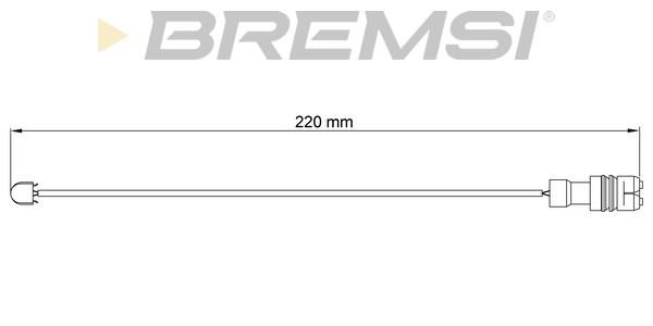 Bremsi WI0551 Датчик зносу гальмівних колодок WI0551: Купити в Україні - Добра ціна на EXIST.UA!