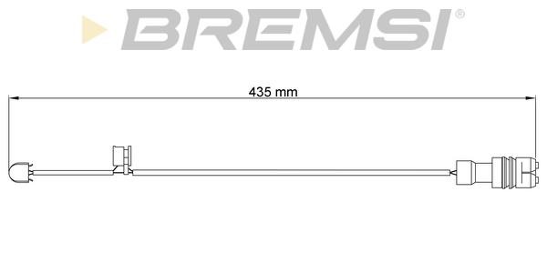 Bremsi WI0544 Датчик зносу гальмівних колодок WI0544: Купити в Україні - Добра ціна на EXIST.UA!