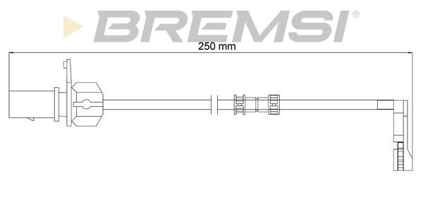 Bremsi WI0735 Датчик зносу гальмівних колодок WI0735: Купити в Україні - Добра ціна на EXIST.UA!
