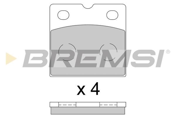 Bremsi BP3851 Гальмівні колодки задні, комплект BP3851: Приваблива ціна - Купити в Україні на EXIST.UA!