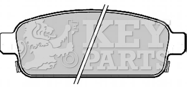 Key parts KBP2214 Гальмівні колодки, комплект KBP2214: Купити в Україні - Добра ціна на EXIST.UA!