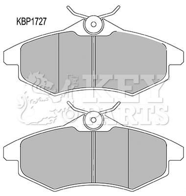 Key parts KBP1727 Гальмівні колодки, комплект KBP1727: Купити в Україні - Добра ціна на EXIST.UA!