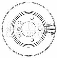Key parts KBD4463 Диск гальмівний передній вентильований KBD4463: Купити в Україні - Добра ціна на EXIST.UA!