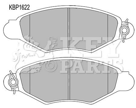 Key parts KBP1622 Гальмівні колодки, комплект KBP1622: Купити в Україні - Добра ціна на EXIST.UA!