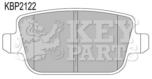 Key parts KBP2122 Гальмівні колодки, комплект KBP2122: Купити в Україні - Добра ціна на EXIST.UA!