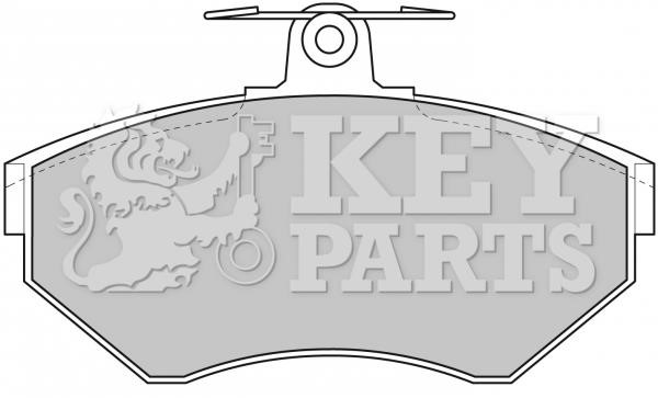 Key parts KBP1620 Гальмівні колодки, комплект KBP1620: Купити в Україні - Добра ціна на EXIST.UA!