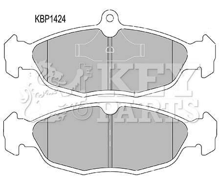 Key parts KBP1424 Гальмівні колодки, комплект KBP1424: Купити в Україні - Добра ціна на EXIST.UA!