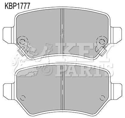 Key parts KBP1777 Гальмівні колодки, комплект KBP1777: Купити в Україні - Добра ціна на EXIST.UA!