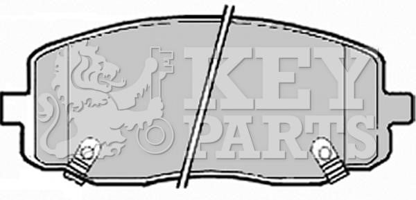 Key parts KBP1910 Гальмівні колодки, комплект KBP1910: Купити в Україні - Добра ціна на EXIST.UA!