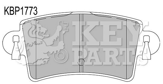 Key parts KBP1773 Гальмівні колодки, комплект KBP1773: Купити в Україні - Добра ціна на EXIST.UA!