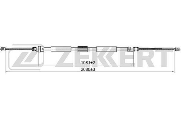 Zekkert BZ-1062 Трос, cтояночний гальмо BZ1062: Купити в Україні - Добра ціна на EXIST.UA!