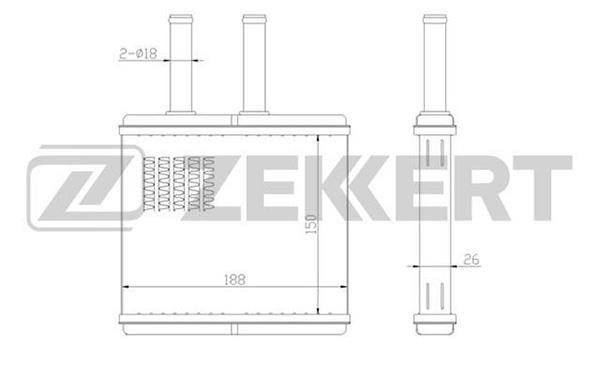 Zekkert MK-5012 Радиатор отоп. MK5012: Купити в Україні - Добра ціна на EXIST.UA!
