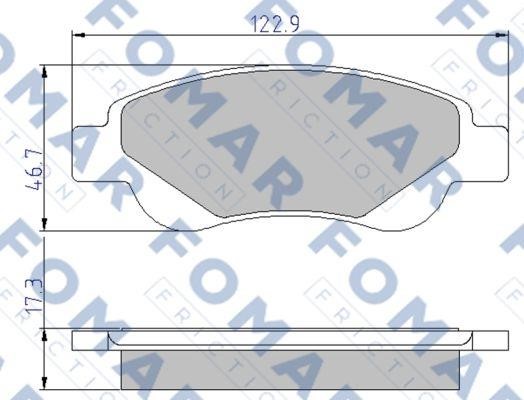Fomar friction FO 929481 Гальмівні колодки, комплект FO929481: Купити в Україні - Добра ціна на EXIST.UA!