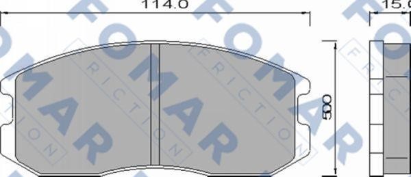 Fomar friction FO 460181 Гальмівні колодки, комплект FO460181: Купити в Україні - Добра ціна на EXIST.UA!