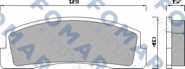 Fomar friction FO 430181 Гальмівні колодки, комплект FO430181: Купити в Україні - Добра ціна на EXIST.UA!