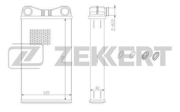 Zekkert MK-5043 Радиатор отоп. MK5043: Купити в Україні - Добра ціна на EXIST.UA!