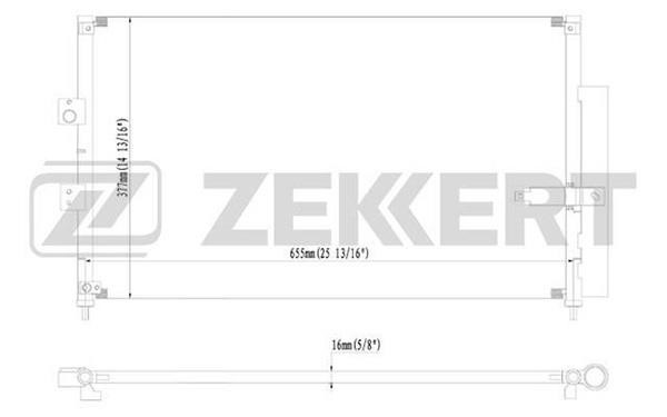 Zekkert MK-3055 Радіатор кондиціонера (Конденсатор) MK3055: Приваблива ціна - Купити в Україні на EXIST.UA!