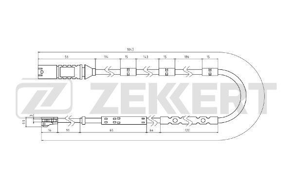 Zekkert BS-8083 Датчик зносу гальмівних колодок BS8083: Купити в Україні - Добра ціна на EXIST.UA!