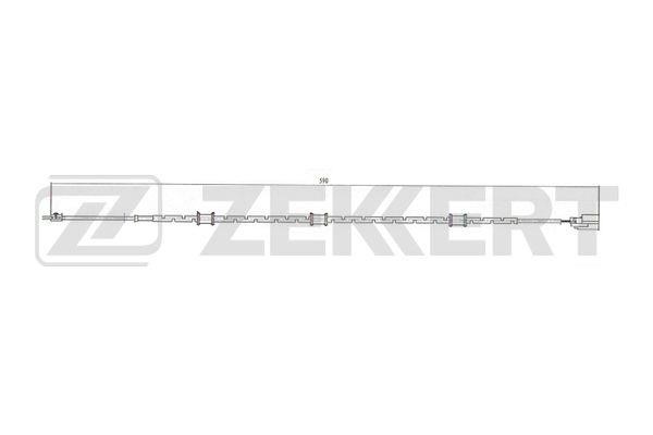 Zekkert BS-8111 Датчик зносу гальмівних колодок BS8111: Приваблива ціна - Купити в Україні на EXIST.UA!