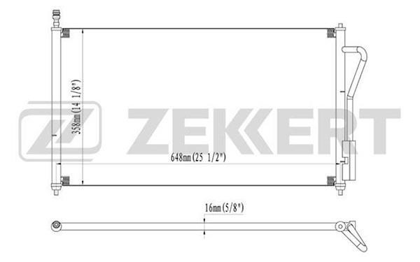 Zekkert MK-3031 Радіатор кондиціонера (Конденсатор) MK3031: Приваблива ціна - Купити в Україні на EXIST.UA!