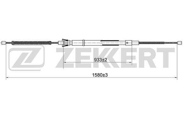 Zekkert BZ-1066 Трос, cтояночний гальмо BZ1066: Купити в Україні - Добра ціна на EXIST.UA!
