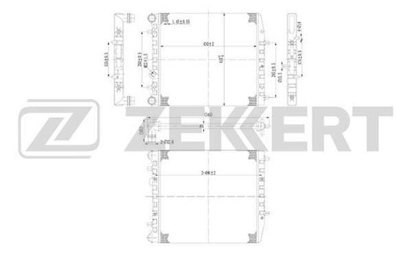 Zekkert MK-1008 Радіатор охолодження двигуна MK1008: Купити в Україні - Добра ціна на EXIST.UA!