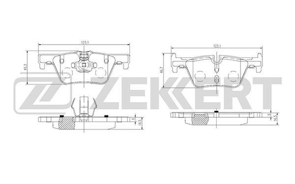Zekkert BS-2149 Гальмівні колодки задні, комплект BS2149: Купити в Україні - Добра ціна на EXIST.UA!
