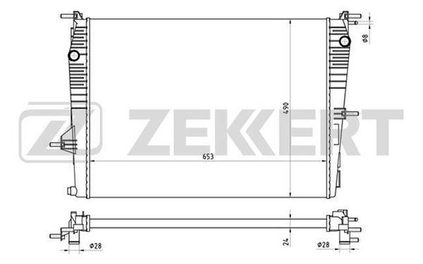 Zekkert MK-1073 Радіатор, система охолодження двигуна MK1073: Купити в Україні - Добра ціна на EXIST.UA!