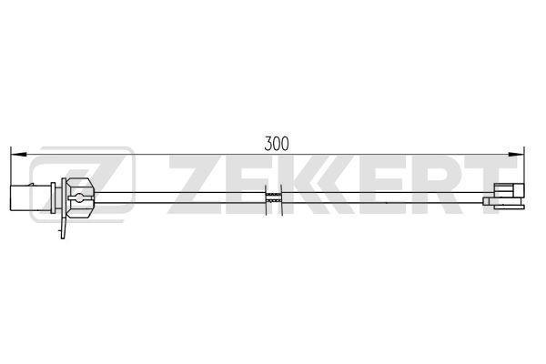 Zekkert BS-8110 Датчик зносу гальмівних колодок BS8110: Купити в Україні - Добра ціна на EXIST.UA!